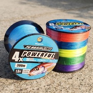 300m Wear-Resistant Braided Fishing Line No Disorder One Color Fishing Line Every Ten Meters Braided