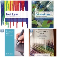 Contract Law/Tort Law/Criminal Law Books