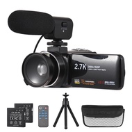 Andoer 2.7K Digital Video Camera Camcorder DV Recorder 48MP 16X Zoom 3.0 Inch IPS Touch Panel Suppor
