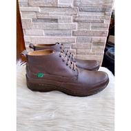 PSPGN.CO | BRAND KICKERS CP 3 IN BROWN MEN'S LEATHER SHOES FASHION BOOT CASUAL STRAPS SUPER ONLY SIZ