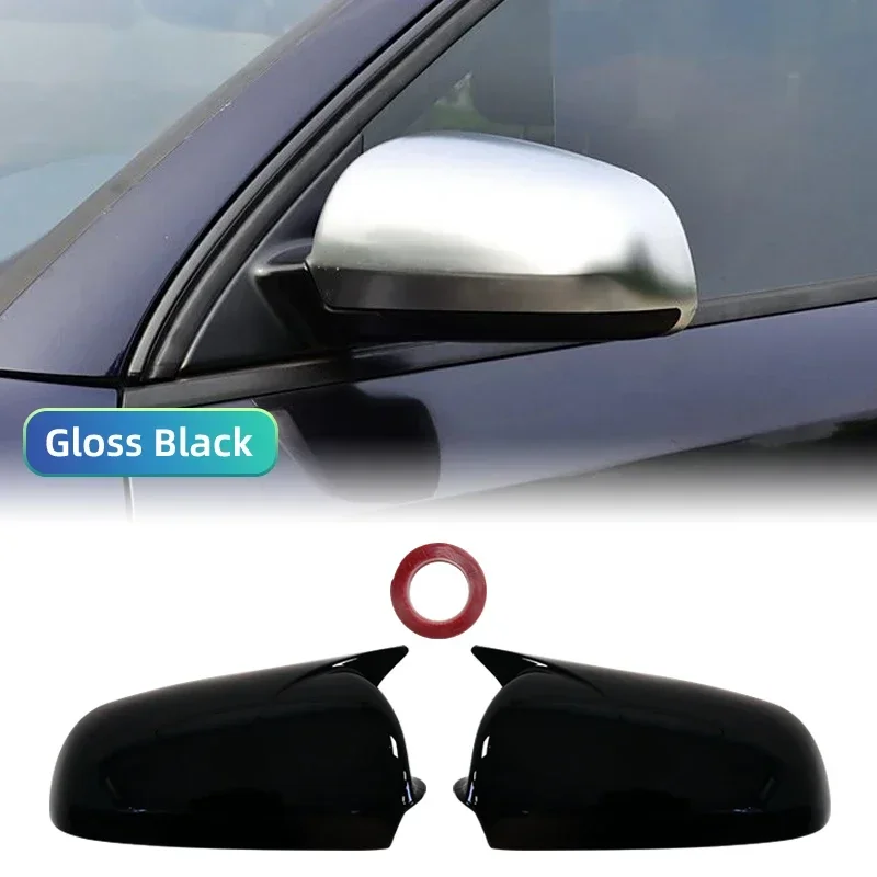 Carbon Look and Bright Black Rearview Mirror Case Side Mirror Shell For Audi A3 S3 8P 05-08 A4 S4 B6