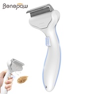 ​​Benepaw Dog Cat Deshedding Brush Stainless Steel Blade 90% Shedding Reduction for Long Hair Pets G