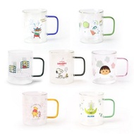 耐熱玻璃杯-蠟筆小新 Peanuts 史努比 迪士尼 櫻桃小丸子 Moomin