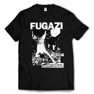 FUGAZI hardcore punk band Tshirt / MerchconsTAG - Black