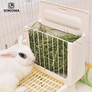[SONONIA] Grass Stand, Feed/hay Feeder, Cage Hay Container, Feeder, Hay Feeder for Rabbits, Guinea P