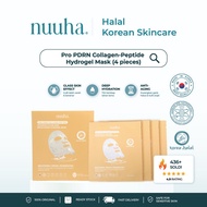 NUUHA BEAUTY Pro PDRN Collagen-Peptide Advanced Glass Skin Brightening Hydrogel Mask Bundle (4 piece