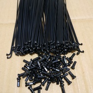 20 Inch 187MM Black Iron BMX Bike Spokes 72pcs