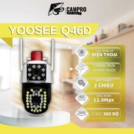 Yoosee Binocular Camera Q46D 350 Degree Rotation 12.0MP 2-Way Talk, With Light, Alarm, Waterproof
