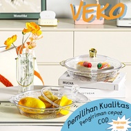 Estation Aesthetic Plastic Tray with Lid | Durable & Good Quality Multifunction Box for Fruit & Brea