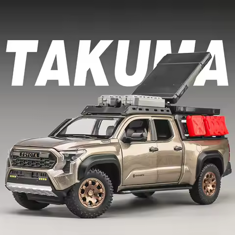 1:24 Tacoma Prado LC250 Diecast Alloy Models Toys Cars Doors Opened with Sound Light Pull Back Minia