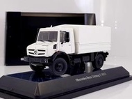 【模型車藝】1/50 NZG Mercedes-Benz Unimog U5000 U5023 2014越野卡車 白/黑