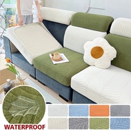 Waterproof Sofa Seat Covers Stretch Cushion Covers Sofa Seat Cushion Thicker Jacquard Fabric Slipcover Cushion Protector