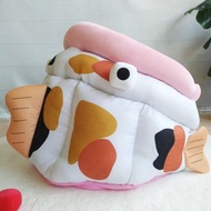 大嘴魚玩具窩- 大嘴錦鯉 送3顆魚飼料球 貓窩 寵物床