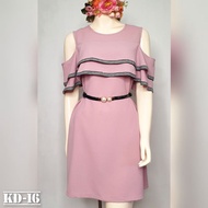 KD-16: Preloved Dusty Pink Fashion Dress