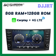 DJJRT Qualcomm 8G 256G DSP Carplay Car Android 13.0 8 "เครื่องเล่นดีวีดีรถยนต์ GPS Wifi Bluetooth วิทยุสําหรับ Benz W211 W463 W219 W209 2004-2012 BDGER