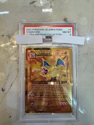 美版 金屬卡 噴火龍 25th PSA8