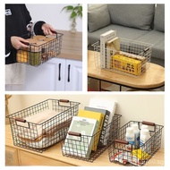 Storage Basket Iron Art Nordic Style Organizer Basket Rui Storage Bathroom Clothes Files Silver Kitc