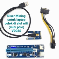 Riser mining for laptop mini pcie slot bitcoin adapter converter vga