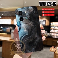 Latest Vivo Y28 4G Softcase 2024 Flexible Rubber Material Marble Motif (BK153) Vivo Y28 4G 2024 Y03 