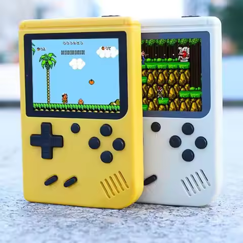 Retro Handheld Games Console Built-in 400 Video Games Portable Gaming Player with 2.4 Inch IPS Scree