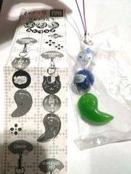 夏目友人帳 貓先生和風勾玉吊飾 扭蛋玩具