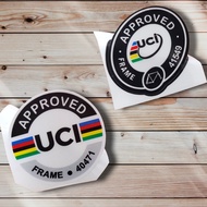 UCI Approved Decal Sticker