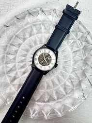 全鏤空金屬浮雕錶盤/日本製機械錶/鏤空機芯/50米防水/自動上鏈