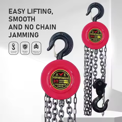 Manual Chain Hoist Mini Portable Round Hoist Steel Domestic Industrial Lifting 1T 2T 3T Lifting Chai
