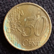 Koleksi Koin Spanyol Euro Cent 50 Cents K-3714