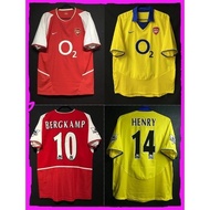 2003 2004 Season Arsenal Home Away Retro Football Jersey T -shirt