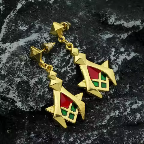 Genshin Impact Sumeru Kaveh Eardrops Earrings Stud Earrings for Woman Anime Cosplay Props Jewelry Ac