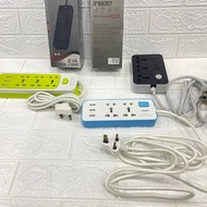 YeeFixx 【electric】extension cord wire plug socket expander 2/3/5Way with usb charging port 3pin universal socket plugs