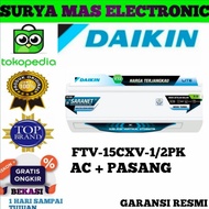 ac daikin 1/2pk ftv 15cxv14 low watt + PASANG GARANSI RESMI