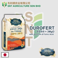 SNT DUROFERT 9-9-9-9 + 3MgO Organic Fertilizer (25KG) Baja 肥料 化肥 Fertilize Agriculture Farming Plant