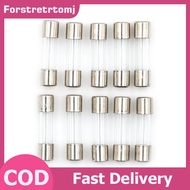 forstretrtomj 10pcs Glass Tube Fuse 5mm x 20mm 1.6A T1.6A 250V Slow Blow 1.6Amps EN