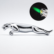 Creative Unique Silver Mirror Leopard Lighter Electroplating Three-Dimensional Cheetah Green Flame D
