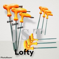 allen wrench Lofty heavy-duty size 4.5.6mm allen key set