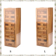 Wood Tumbling Tower Game - Perfect for Party Games Outdoor Games for Adults and Family Classic Stack