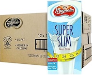 F&amp;N Magnolia UHT Super Slim Skim Milk, 12 x 1l