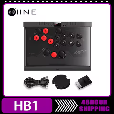 NEW IINE HB1 Professional All-Button Arcade Controller Wireless Wired Arcade Controller Layout Optic