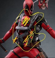 Hottoys Deadpool & Wolverine deadpool MMS746 1/6 figure bb帶