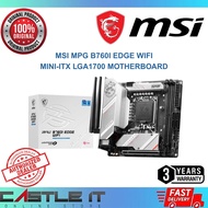 MSI MPG B760I EDGE WIFI Mini-ITX LGA1700 DDR5 PCIe 5.0 WiFi 6E Intel 12th 13th 14th Gen