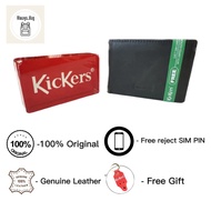 Kickers Mens short wallet / fold wallet / Leather / Dompet lelaki