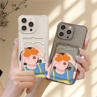 Silicone Material Case Cute Orange Girl Casing For Realme Note 60 60x 50 Narzo 10 N61 N63 N53 50A 50