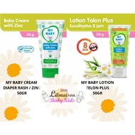 *ON My BABY Lotion Telon Plus 50gr 50 gr /MY BABY Diaper Rash Cream zinc/ 50 gr 50 gr