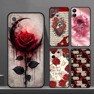 roses Silicone Soft Phone Case Xiaomi Poco F5 Pro Poco X5 Pro Poco M6 Pro Poco F6 Pro X6 Pro Poco X7