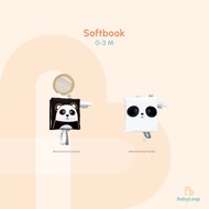Baby Book - Softbook Monochrome Animal for 0-3 Months - Pillow Book - Baby Loop