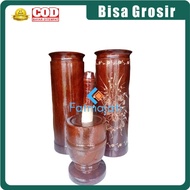 Fatmajati Lumpang teak wood spice herbal medicine pounder/