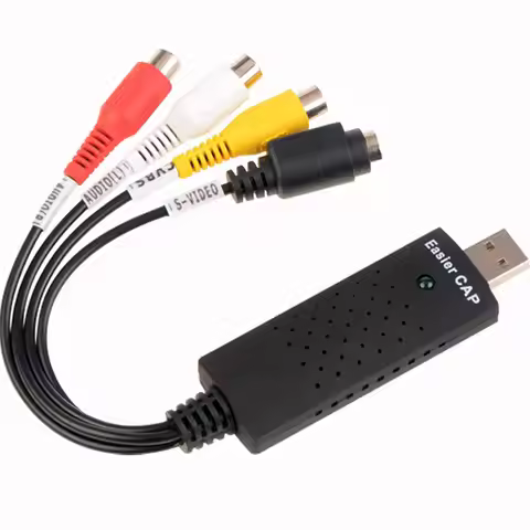 Hot selling! Easycap USB 2.0 E7 WIN Video TV DVD VHS DVR Converter Capture Card Adapter Video Captur