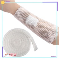 YEW  Tubular Bandage, 2M Length White Elastic Wound Dressing, Tool Cylindrical Shape Tubular Gauze Fixed Mesh Tubing Joint